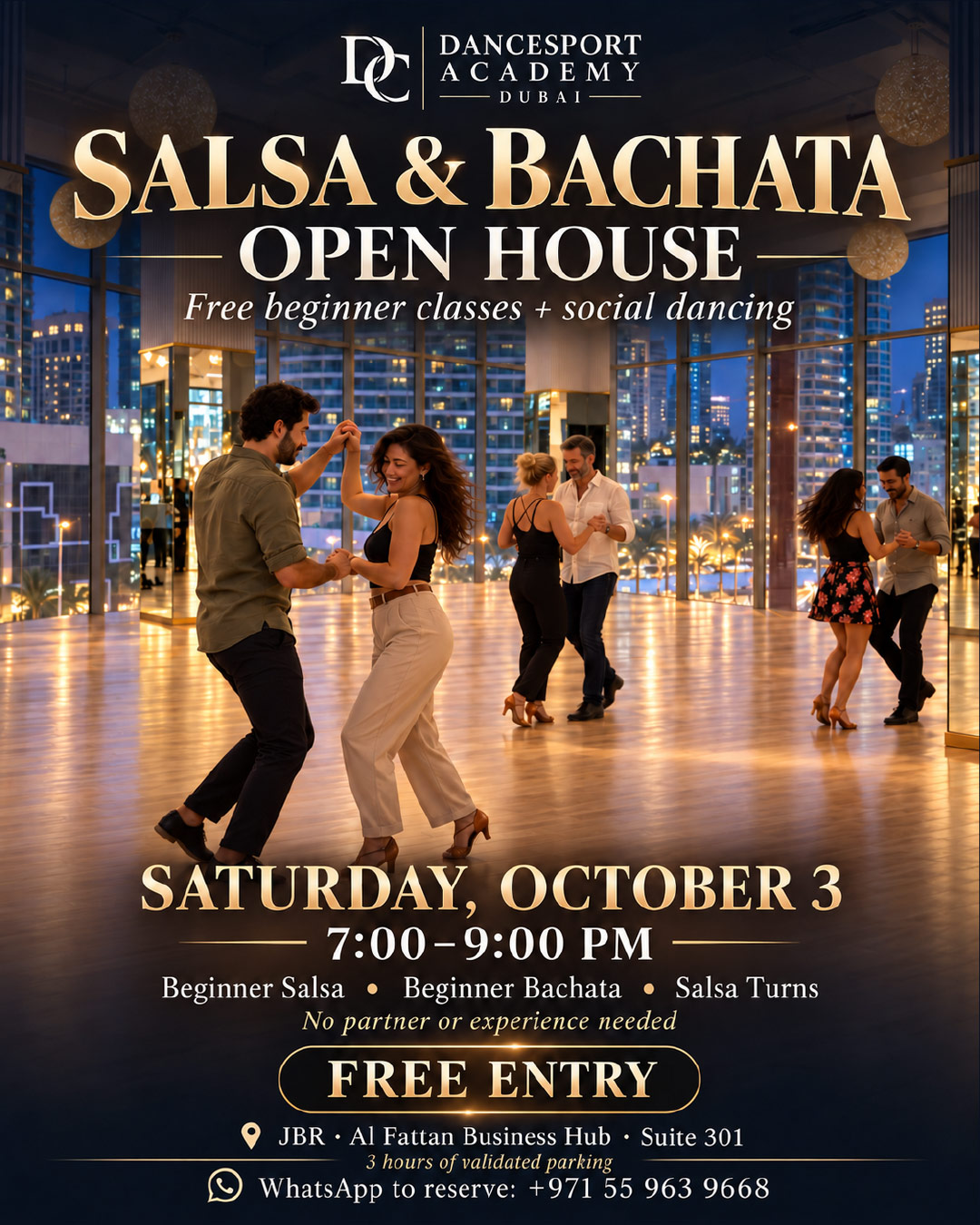 DCDADubai-FreeOpenHouse-Oct3-2026 Special Events & Workshops at DC DanceSport Academy Dubai